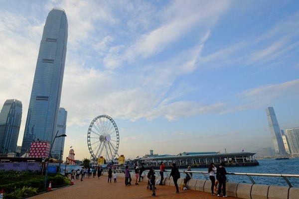 HK-維多利亞港風光明媚(添馬公園)