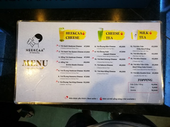 heekcaa03 HoChiMinh-Heekcaa茶飲料胡志明正流行