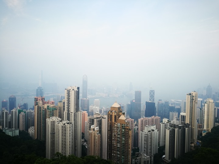 thepeak07 HK-擁擠的太平山The Peak 太平山夜景香港城市的擁擠