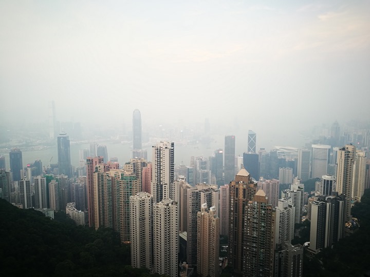 thepeak11 HK-擁擠的太平山The Peak 太平山夜景香港城市的擁擠