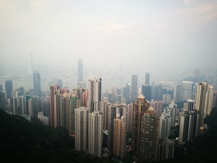 thepeak14 HK-擁擠的太平山The Peak 太平山夜景香港城市的擁擠