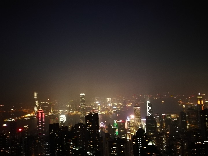 thepeak23 HK-擁擠的太平山The Peak 太平山夜景香港城市的擁擠
