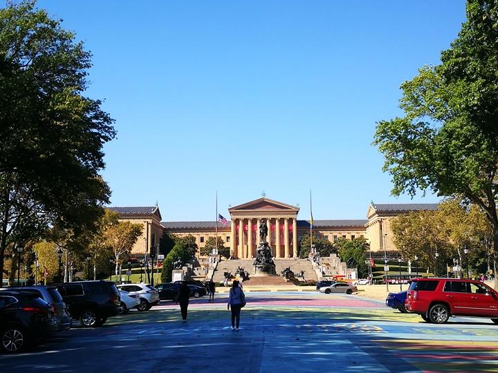 Philly32 Philadelphia-羅丹博物館看雕塑/費城藝術博物館 深植人心的拳王洛基拍攝處