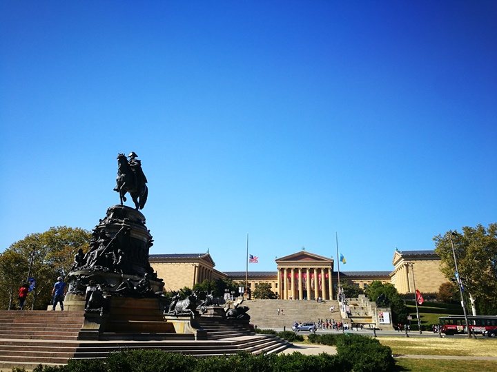 Philly34 Philadelphia-羅丹博物館看雕塑/費城藝術博物館 深植人心的拳王洛基拍攝處