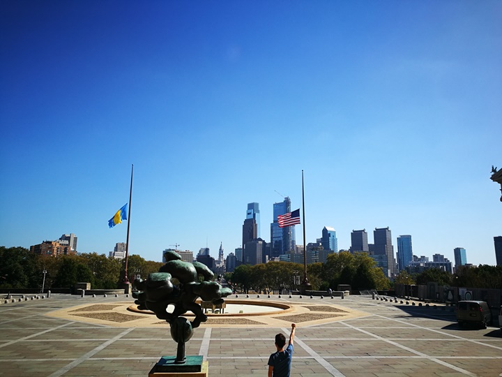 Philly38 Philadelphia-羅丹博物館看雕塑/費城藝術博物館 深植人心的拳王洛基拍攝處