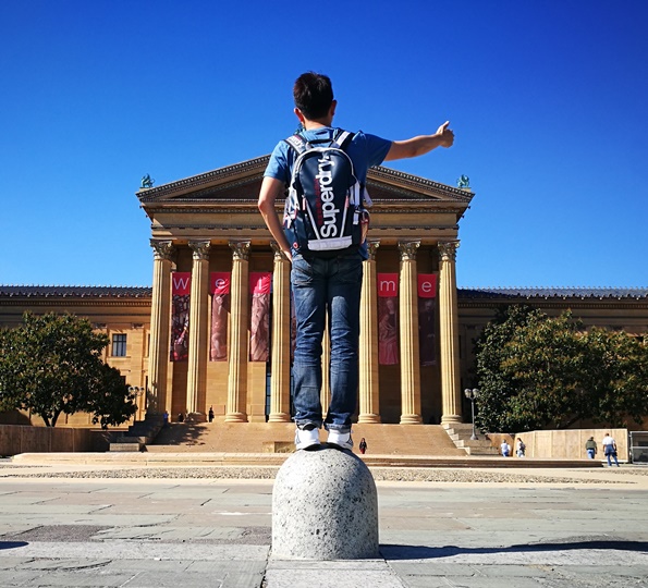 Philly41 Philadelphia-羅丹博物館看雕塑/費城藝術博物館 深植人心的拳王洛基拍攝處