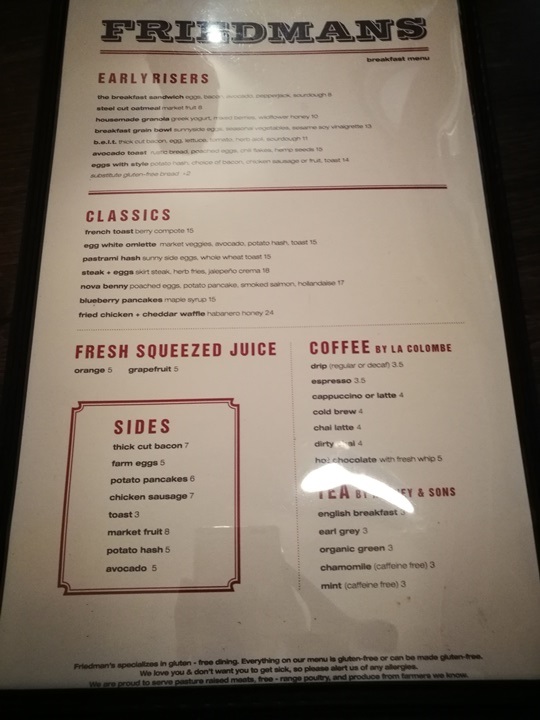 friedmans10 New York-果真大蘋果之紐約真好玩 Friedman's 早午餐正時尚