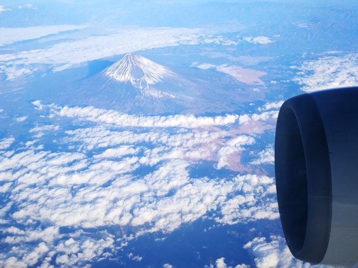 201712松山羽田 富士山美景再現