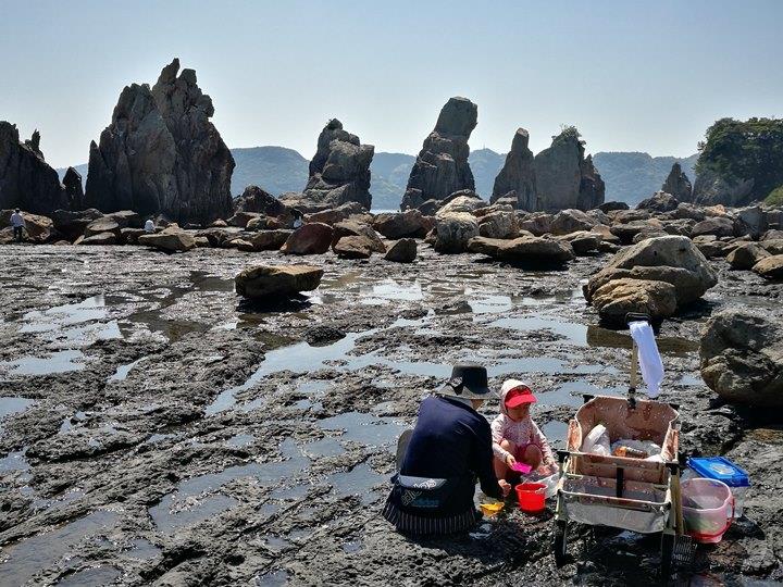 Hashiguiiwa0121-1 Kushimoto-橋杭岩 和歌山串本地質奇景