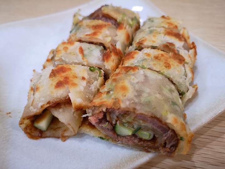 cakeking3 中壢-餅王 牛肉麵捲餅都優 健行旁好吃的麵食館