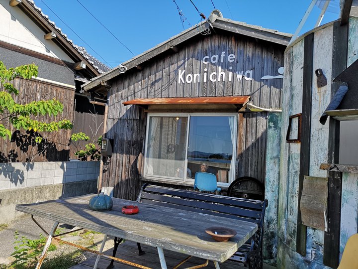konichiwa04 Naoshima-Cafe Konichiwa直島本村港旁 可愛海景咖啡館