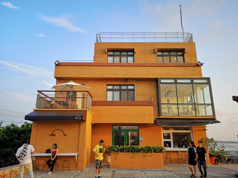 like81702 新竹-國家級香山濕地 美麗落日 Like 8咖啡廳飲料美食 好搭配