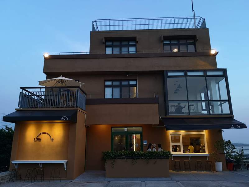 like81709 新竹-國家級香山濕地 美麗落日 Like 8咖啡廳飲料美食 好搭配