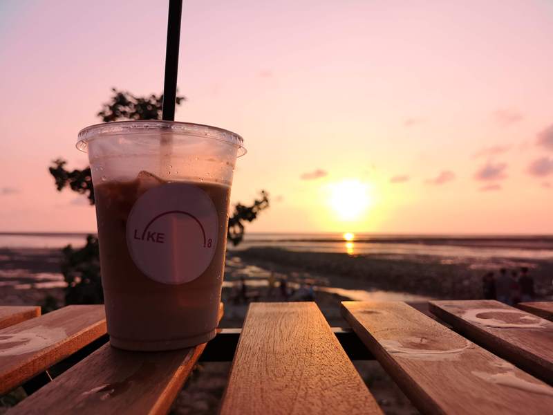 like81715 新竹-國家級香山濕地 美麗落日 Like 8咖啡廳飲料美食 好搭配