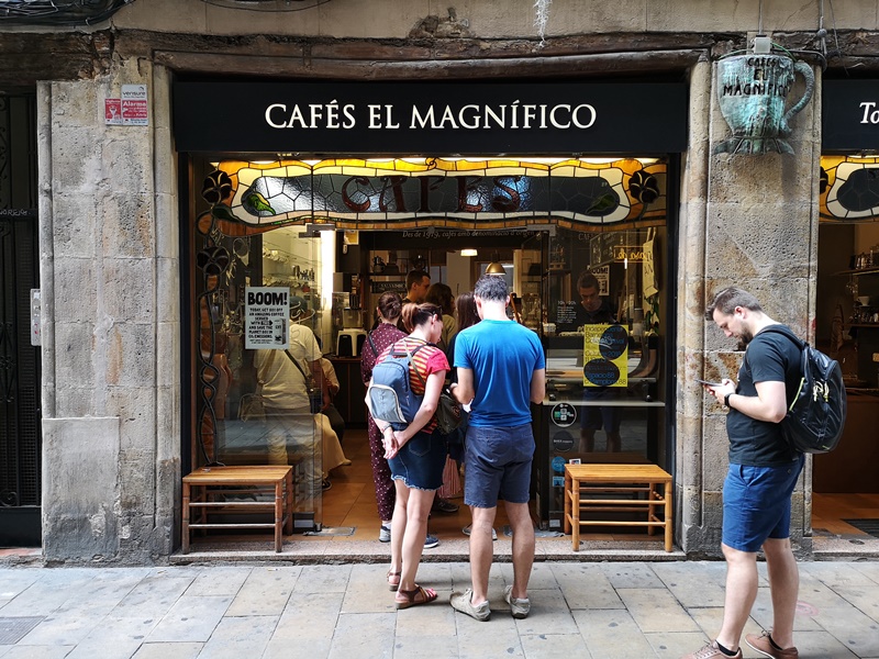 cafeselmagnifico02 Barcelona-Cafes El Magnifico巴塞隆納舊城區小店的一杯拿鐵
