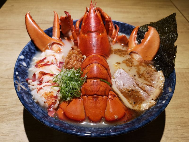 eightan08 竹北-八庵和風食堂 浮誇拉麵王 整尾龍蝦色香味俱全