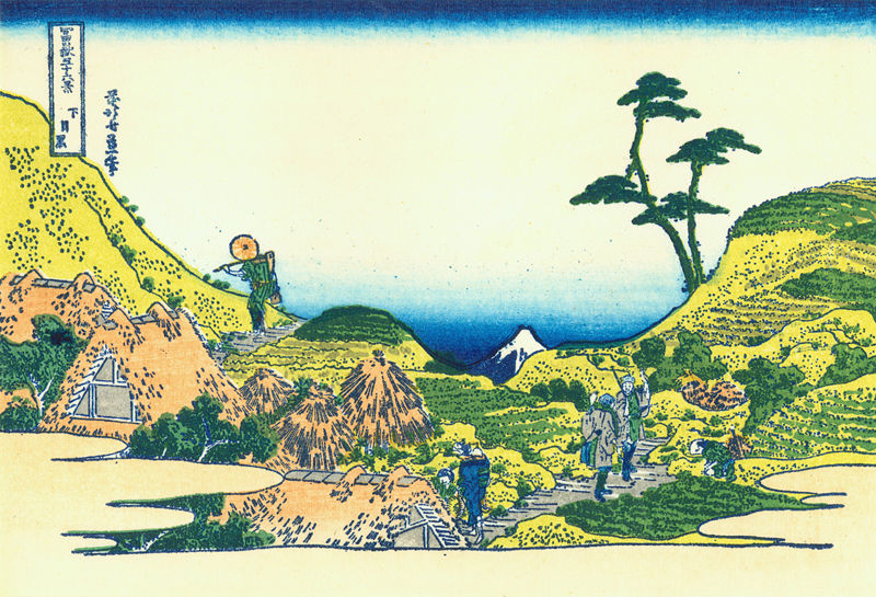 800px-Hokusai10_shimo-meguro Ryogoku-すみだ北斎美術館 大師就是大師...葛飾北齋的浮世繪世界