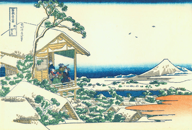800px-Hokusai11_koishikawa Ryogoku-すみだ北斎美術館 大師就是大師...葛飾北齋的浮世繪世界