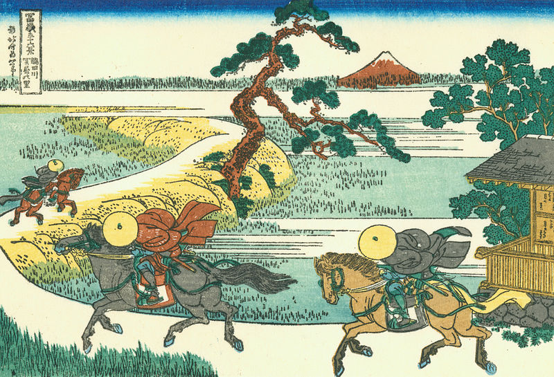 800px-Hokusai13_sumida-river Ryogoku-すみだ北斎美術館 大師就是大師...葛飾北齋的浮世繪世界