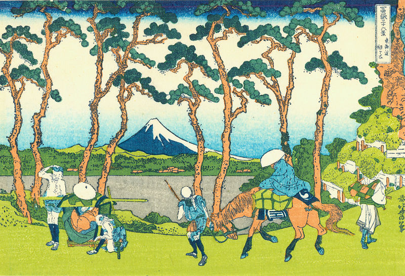 800px-Hokusai23_hodogaya Ryogoku-すみだ北斎美術館 大師就是大師...葛飾北齋的浮世繪世界