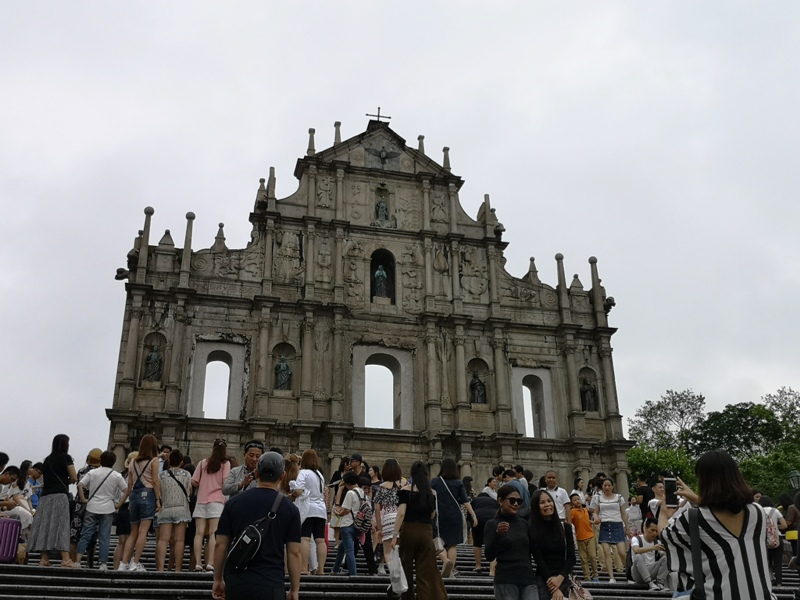 da3801 Macao-澳門歷史城區 世界文化遺產 大三巴/大砲台/議事亭前地/市政廳/玫瑰堂/仁慈堂 中西文化融合的典範