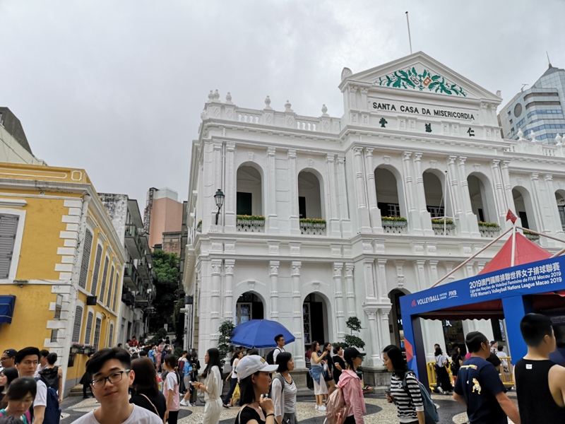 da3805 Macao-澳門歷史城區 世界文化遺產 大三巴/大砲台/議事亭前地/市政廳/玫瑰堂/仁慈堂 中西文化融合的典範