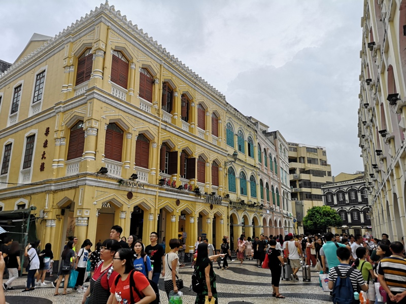 da3806 Macao-澳門歷史城區 世界文化遺產 大三巴/大砲台/議事亭前地/市政廳/玫瑰堂/仁慈堂 中西文化融合的典範