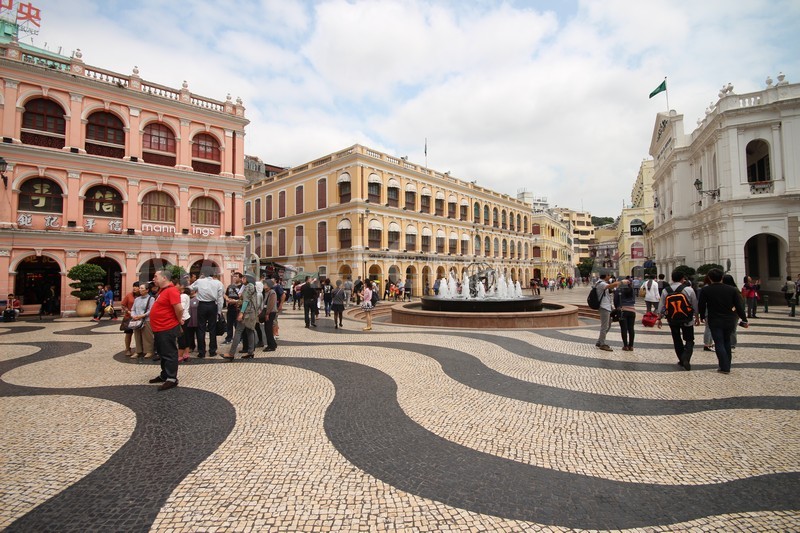 da3807 Macao-澳門歷史城區 世界文化遺產 大三巴/大砲台/議事亭前地/市政廳/玫瑰堂/仁慈堂 中西文化融合的典範