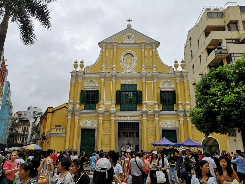 da3808 Macao-澳門歷史城區 世界文化遺產 大三巴/大砲台/議事亭前地/市政廳/玫瑰堂/仁慈堂 中西文化融合的典範