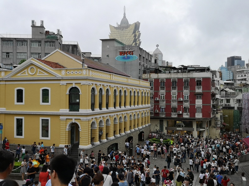 da3813 Macao-澳門歷史城區 世界文化遺產 大三巴/大砲台/議事亭前地/市政廳/玫瑰堂/仁慈堂 中西文化融合的典範