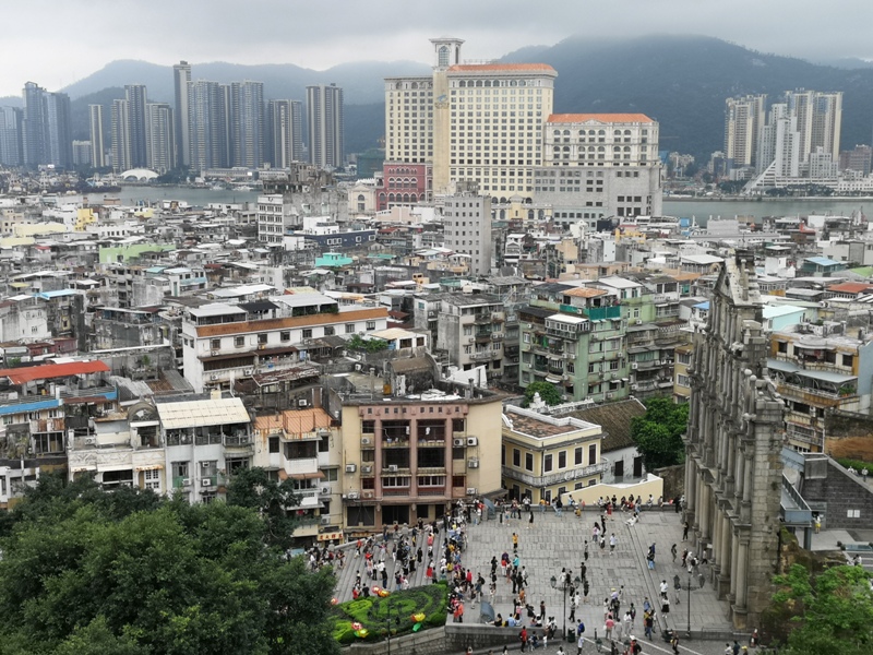 da3817 Macao-澳門歷史城區 世界文化遺產 大三巴/大砲台/議事亭前地/市政廳/玫瑰堂/仁慈堂 中西文化融合的典範