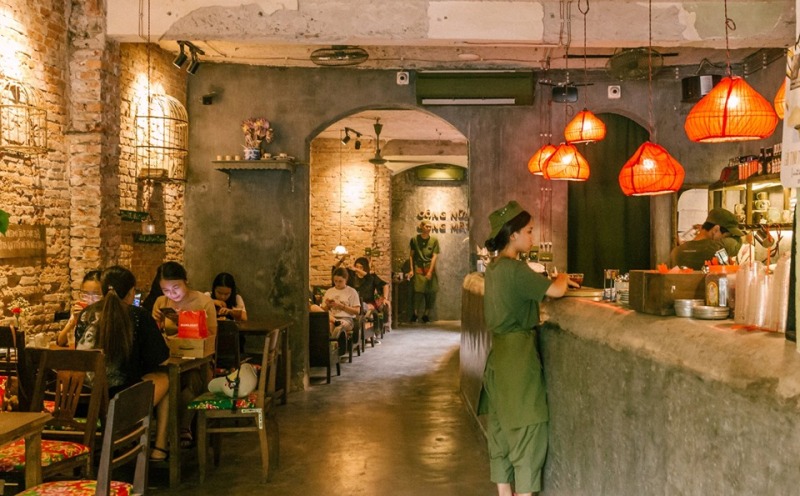 congcaphee16 Hanoi-河內Cong Caphe復古網紅店 越共咖啡