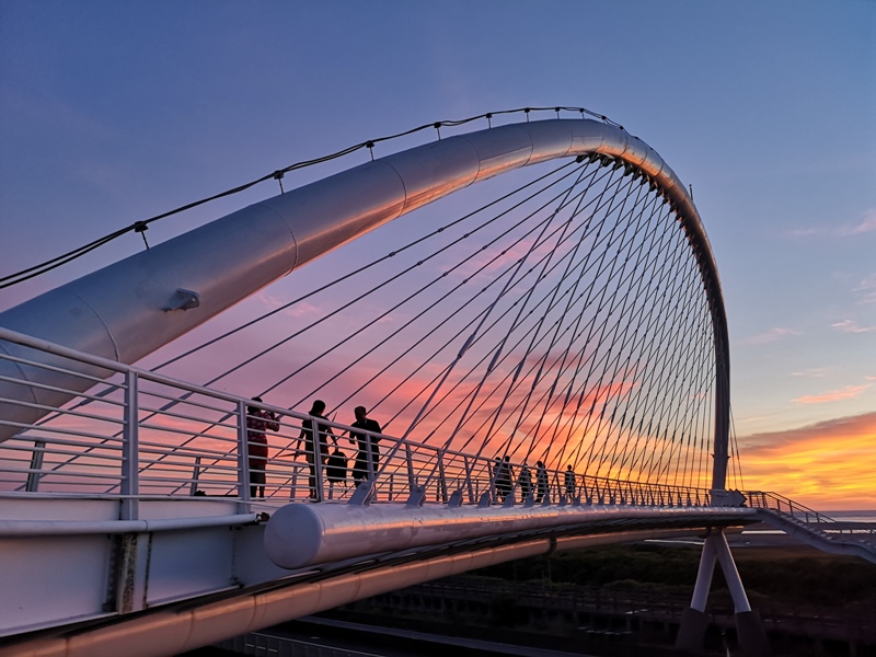 harpbridgee16 新竹-豎琴橋 多彩夕照下的美麗弧線 香山攝影熱點