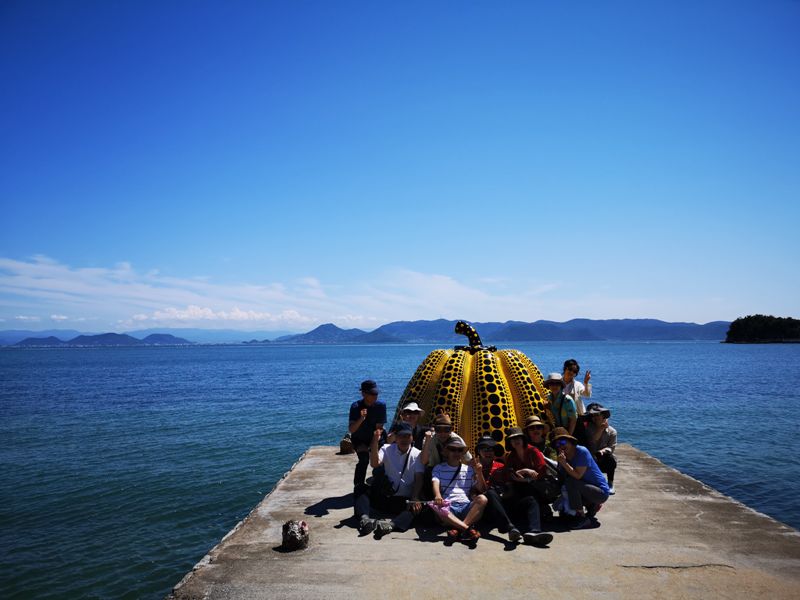 pumpkin09 Naoshima-黃南瓜紅南瓜 草間彌生的點點世界 快來直島找南瓜