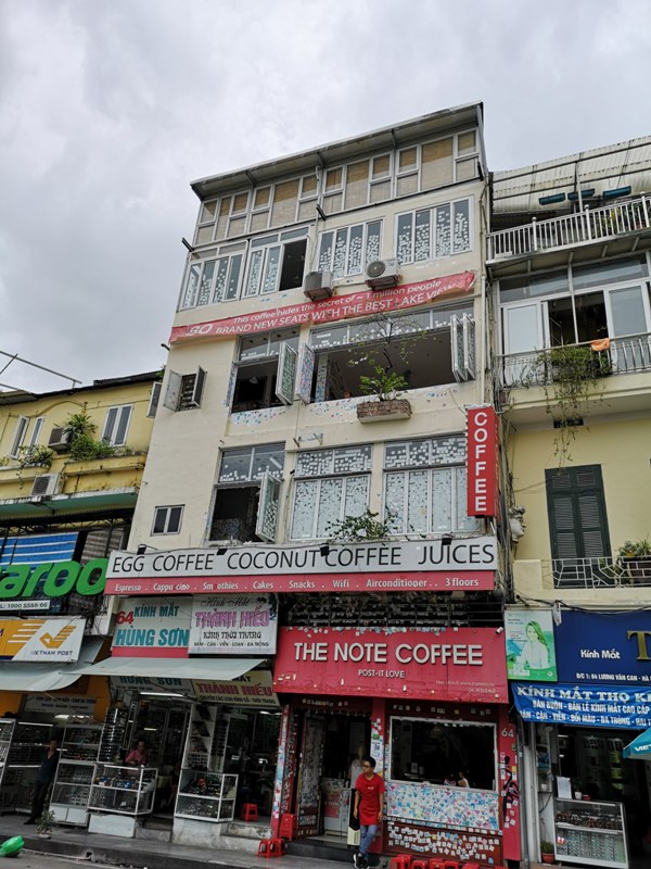 thenotecoffee02 Hanoi-河內The Note Coffee環劍湖旁 滿滿便利貼的人氣咖啡館 小巧溫馨