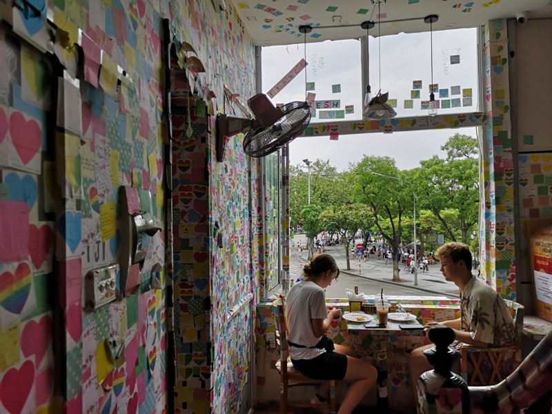 thenotecoffee07 Hanoi-河內The Note Coffee環劍湖旁 滿滿便利貼的人氣咖啡館 小巧溫馨