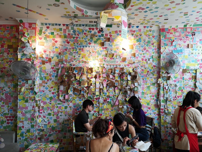 thenotecoffee09 Hanoi-河內The Note Coffee環劍湖旁 滿滿便利貼的人氣咖啡館 小巧溫馨