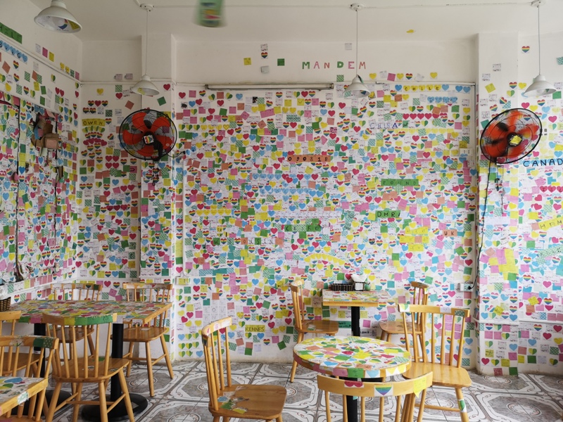 thenotecoffee10 Hanoi-河內The Note Coffee環劍湖旁 滿滿便利貼的人氣咖啡館 小巧溫馨