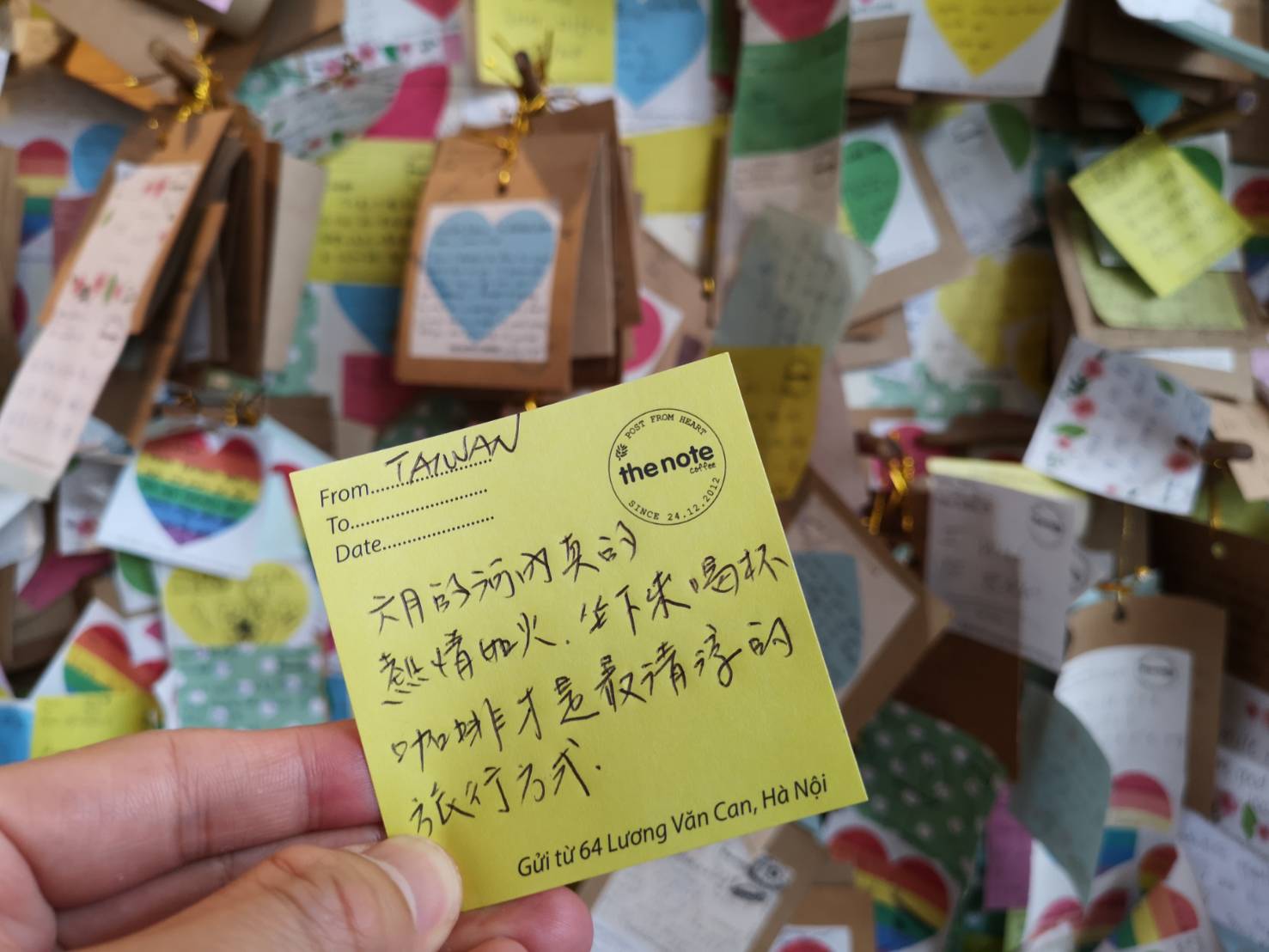 thenotecoffee17 Hanoi-河內The Note Coffee環劍湖旁 滿滿便利貼的人氣咖啡館 小巧溫馨