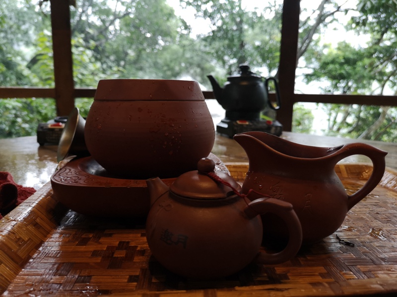 yyteahouse38 文山-貓空邀月茶坊 雨中的清涼 蛙鳴鳥叫的陪伴 一個下午的悠閒
