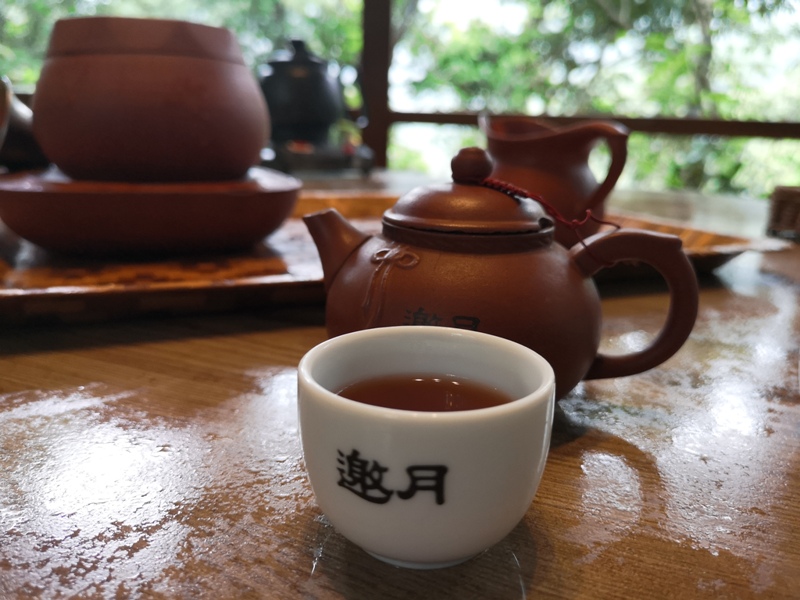 yyteahouse39 文山-貓空邀月茶坊 雨中的清涼 蛙鳴鳥叫的陪伴 一個下午的悠閒