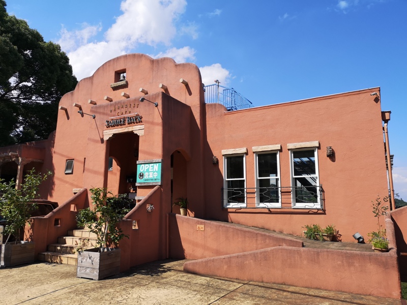 paradisecafe02 Odawara-Paradise Cafe Saddle Back藍天綠樹海景紅瓦屋 江之浦的景觀咖啡