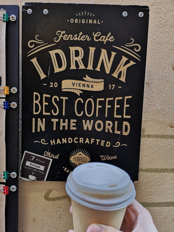 fenster10 Vienna-Fenster Cafe維也納小巷中的咖啡外帶BAR 簡單好喝