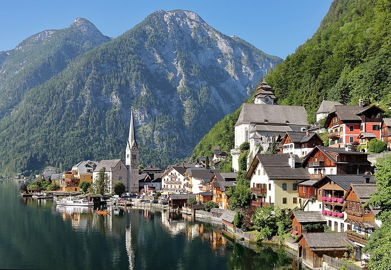 hallstatt0102 Hallstatt-世界最美小鎮 哈斯塔特 陰雨天的朦朧美感