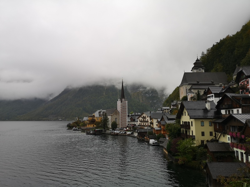 hallstatt0135 Hallstatt-世界最美小鎮 哈斯塔特 陰雨天的朦朧美感