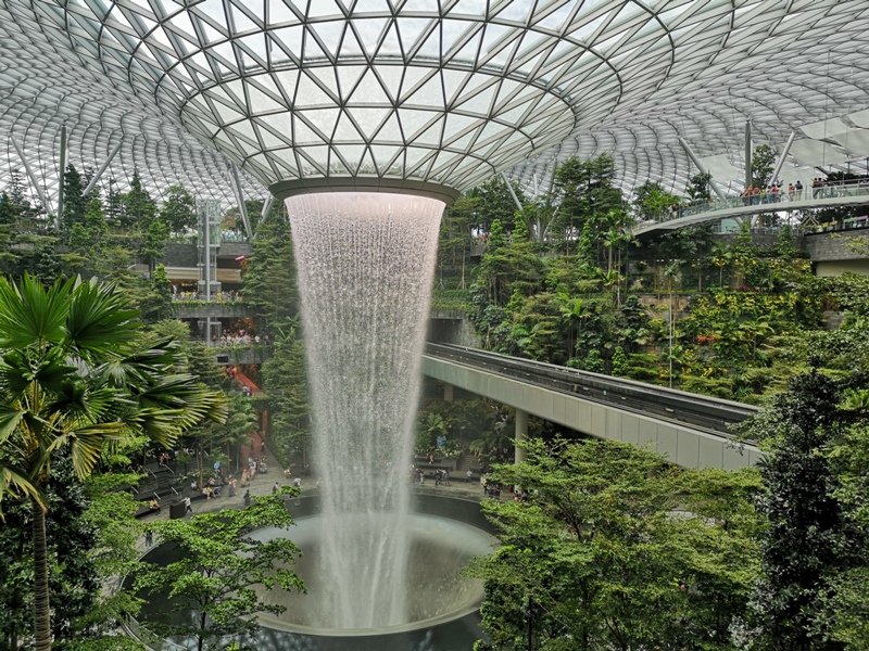 jewelchangiiii08 Singapore-Jewel Changi星耀樟宜 城市中的森林谷 綠意中人工瀑布雨漩渦超吸精 新加坡樟宜機場必訪