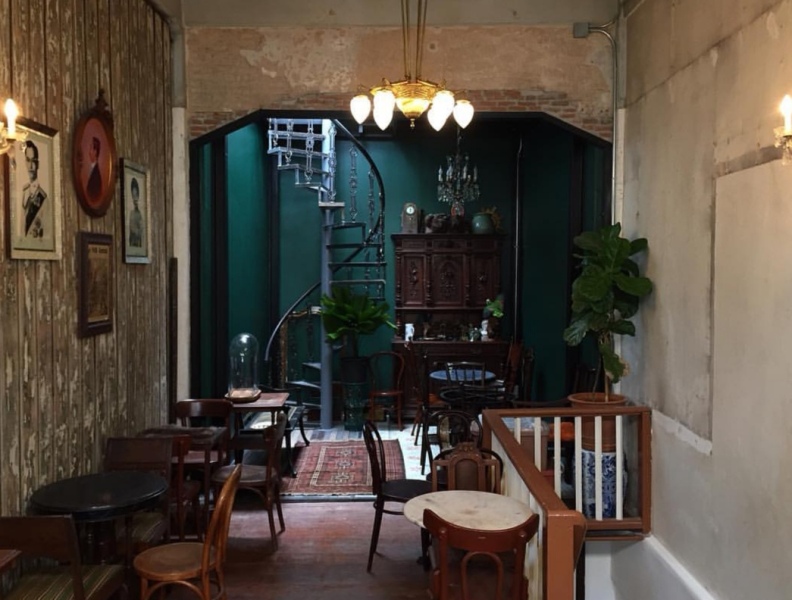 Hatiencafe12 Bangkok-Ha Tien Cafe曼谷臥佛寺旁 復古華麗的咖啡館