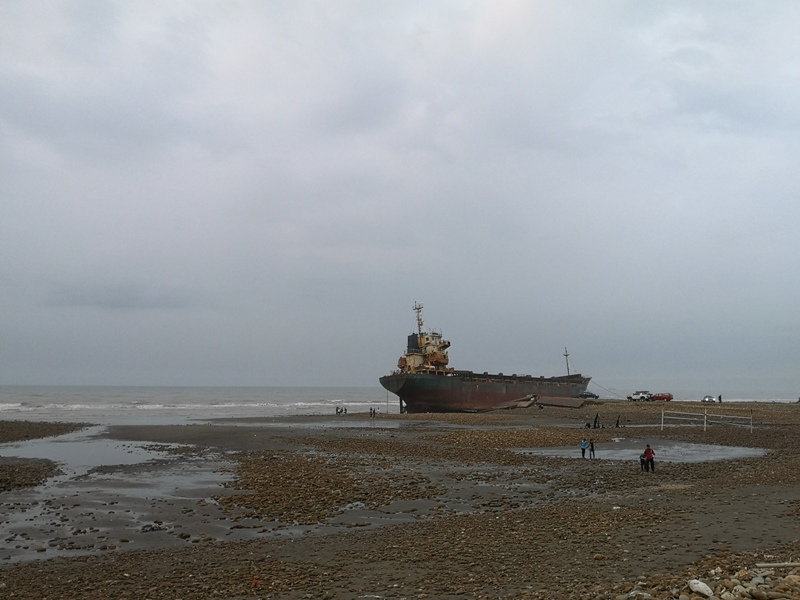 strandedship01 大園-大船不入港 擱淺後厝港 宏都拉斯籍振豐號