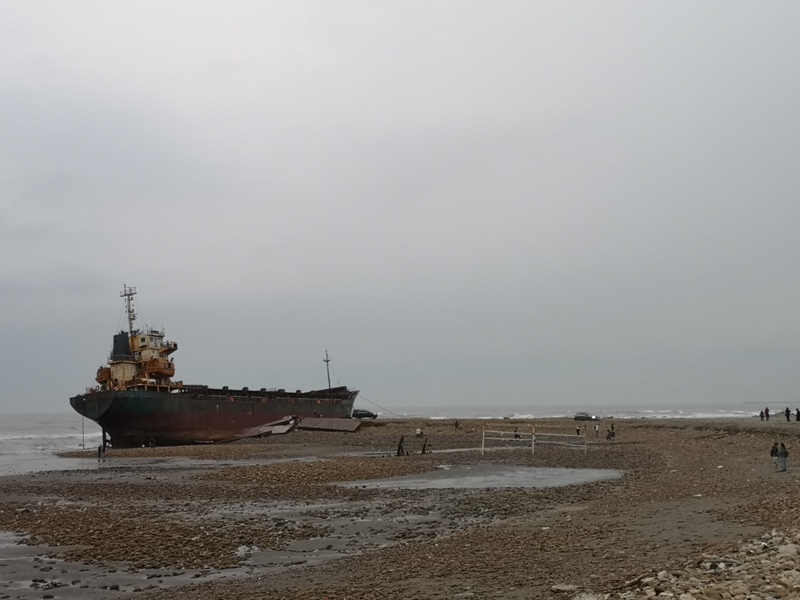 strandedship02 大園-大船不入港 擱淺後厝港 宏都拉斯籍振豐號