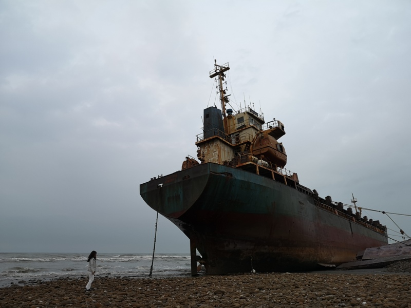 strandedship13 大園-大船不入港 擱淺後厝港 宏都拉斯籍振豐號